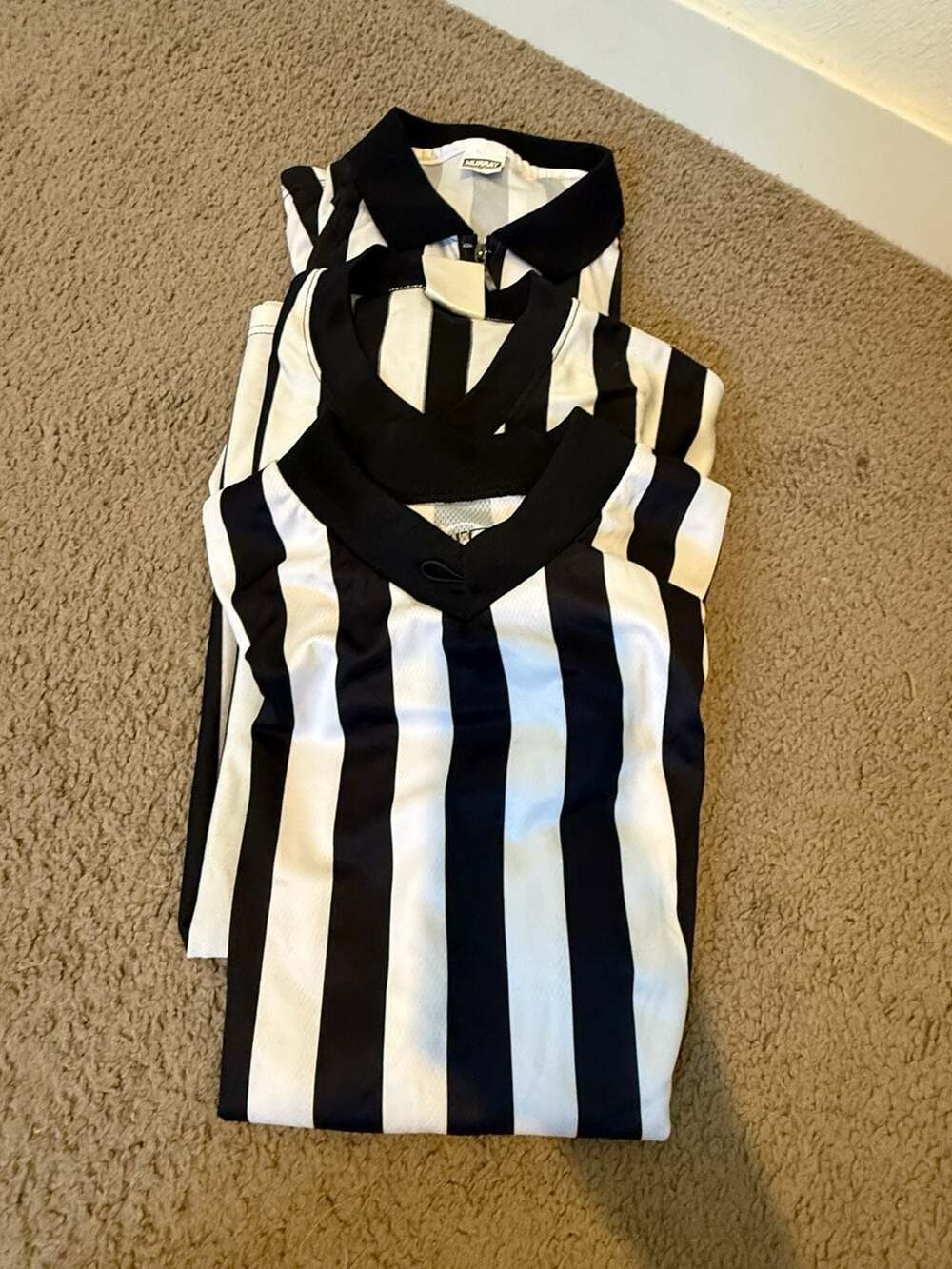 Lot of 3 Referee Shirts (Smitty, Dick's Sporting Goods, Murray Sporting Goods)